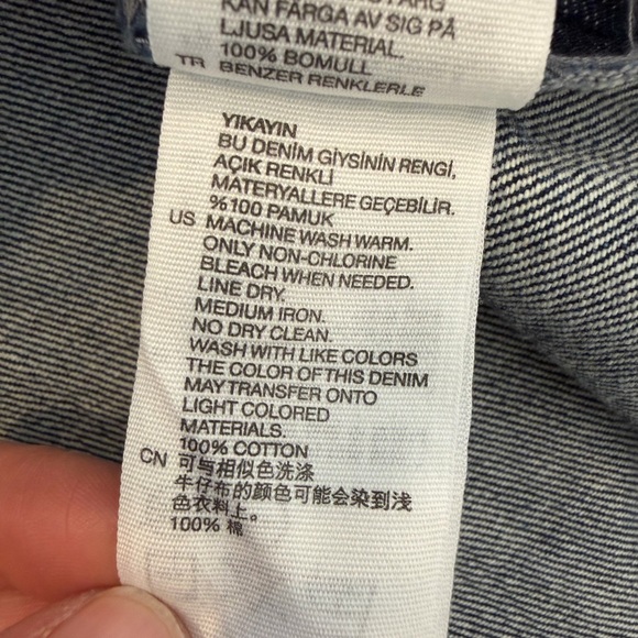 & Other Stories Paris Atelier 100% Cotton Denim Skirt, Dark Wash - Size 8